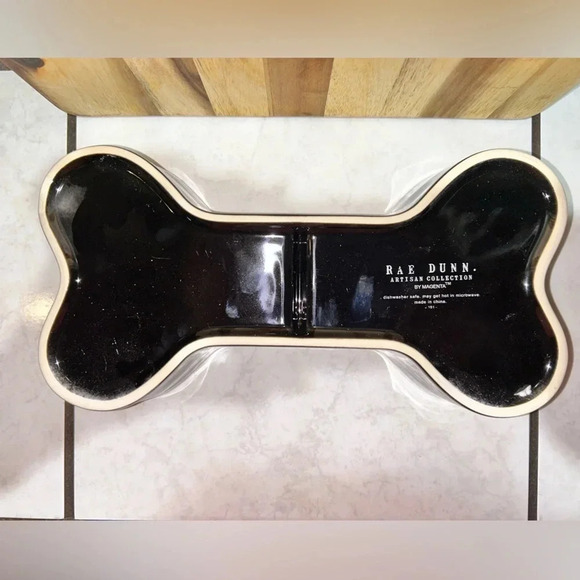 Rae Dunn Artisan Collection bon appetit dog bone shaped dog bowl. Brand new!! - Picture 2 of 5